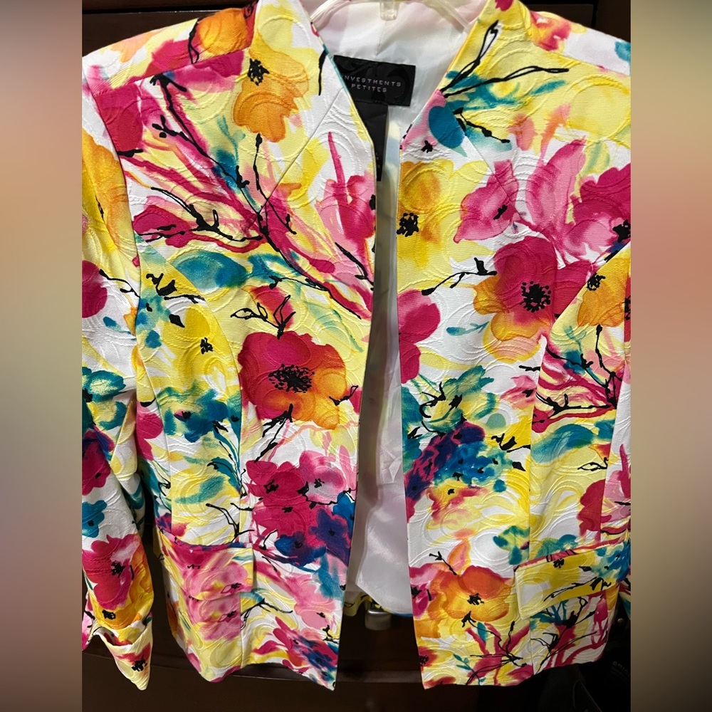 Beautiful colorful blazer.